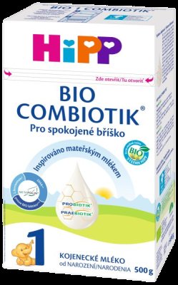 HiPP 1 BIO Combiotik od narození Počáteční mléčná kojenecká výživa 500 g HiPP 1 BIO Combiotik od narození Počáteční mléčná kojenecká výživa 500 g