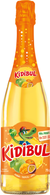 Kidibul - Dětský šumivý nápoj - Jablko, Tropical 750ml