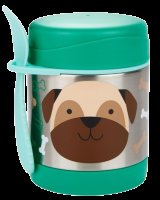 SKIP HOP Zoo Termoska na jídlo se lžičkou/vidličkou Mopslík 12m+ 325ml