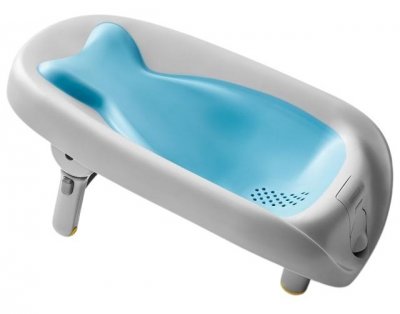 SKIP HOP Lehátko na koupání skládací Moby modré 0-6m