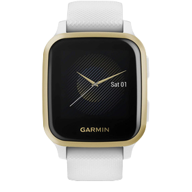 Garmin Venu Sq, LightGold/White Band