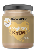 Allnature Arašídové máslo s bílou čokoládou 500g
