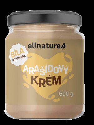 Allnature Arašídový krém s bílou čokoládou 500 g