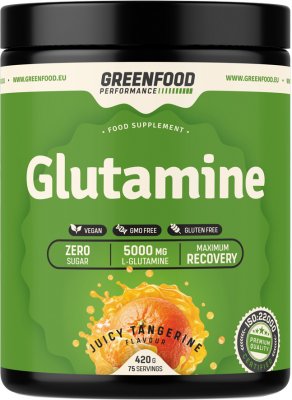 GreenFood Performance Glutamine Mandarinka 420g GreenFood Performance Glutamine Mandarinka 420g