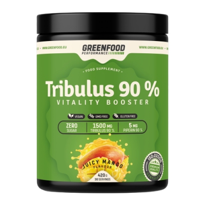 GreenFood Nutrition Performance Tribulus 90%, juicy mango 420 g