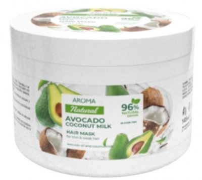 Aroma Maska na jemné a slabé vlasy Avocado & Coconut Milk 450 ml