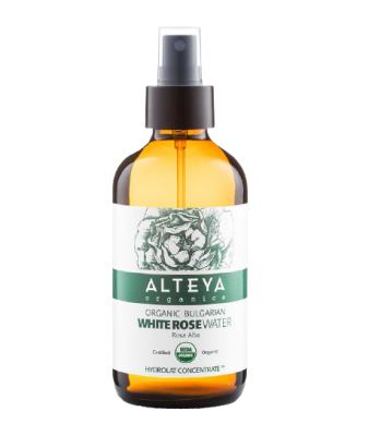 Alteya Organics Růžová voda z bílé růže bio v skle 240ml