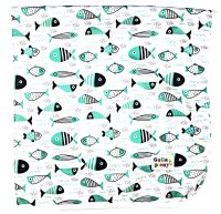 GaGa's pleny Přebalovací podložka Fish - 74x74cm GaGa's pleny Přebalovací podložka Fish - 74x74cm