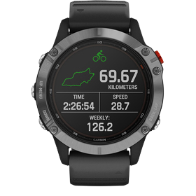 Garmin fenix 6 Solar, Silver/Black Band