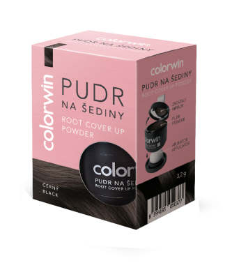 Colorwin Pudr na šediny černý 3,2g