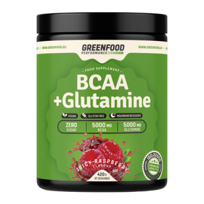 GreenFood Nutrition Performance BCAA + Glutamine Juicy Raspberry 420g