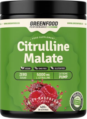 GreenFood Performance Citrulline Malate Malina 420g