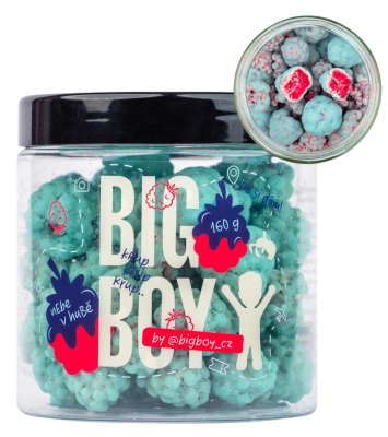 Big Boy ® Modrá malina nebe v hubě 160 g