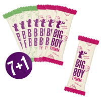 BIG BOY® Proteinová tyčinka jahoda a štrúdl 7+1 zdarma 440g