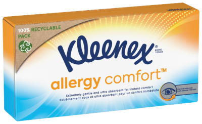 Kleenex ® Allergy Comfort Papírové kapesníky box 56 ks