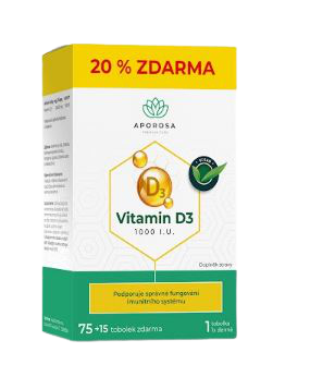 Aporosa Vitamin D3 1 000 I.U. 75+15tbl