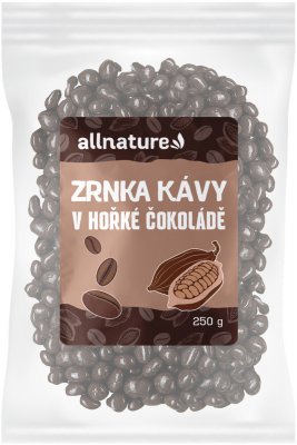 Allnature Zrnka kávy v hořké čokoládě 250g