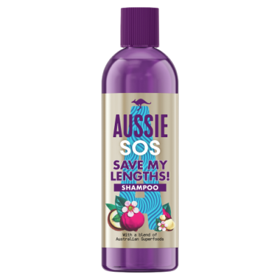 Aussie SOS Save My Lengths! Šampon pro poškozené vlasy v ohrožení 290ml