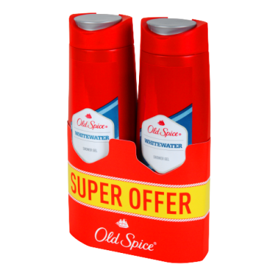 Old Spice Whitewater Sprchový gel Pro Muže 2x400ml