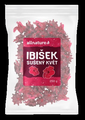 Allnature Ibišek sušený květ 250g
