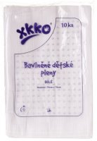 Xkko Classic bavlněné pleny bílé 70 x 70 cm 10 ks