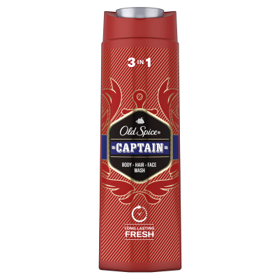 OLD SPICE Sprchový gel a šampon Captain s tóny santalového dřeva a citrusů 400 ml OLD SPICE Sprchový gel a šampon Captain s tóny santalového dřeva a citrusů 400 ml
