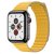 COTEetCI kožený magnetický řemínek Loop Band pro Apple Watch 38/40mm žlutý