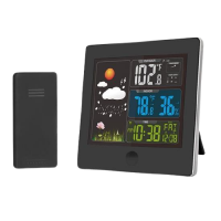 Solight Meteostanice TE80 barevný LCD, teplota, vlhkost, RCC, černá