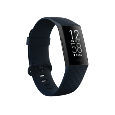 II. jakost Fitbit Charge 4 (NFC) w integrated GPS & FitbitPay - Storm Blue / Black