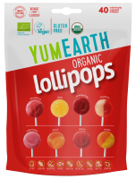 YumEarth BIO Ovocná lízátka Mix 8 příchutí 40ks