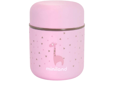 Miniland Termoska Silky na jídlo Pink 280 ml