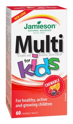 II. jakost JAMIESON Kids Multivitamin cucací tbl.60