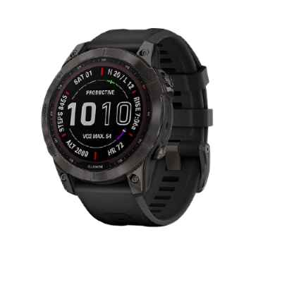 Garmin fēnix® 7 PRO Sapphire Solar, Titan Black/Black Band