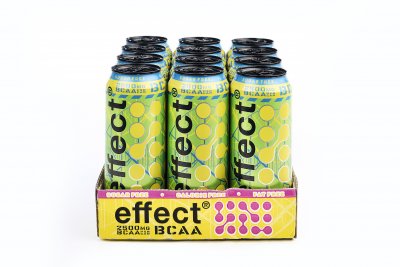 Effect® BCAA Energetický Nápoj - Příchuť Ripped Pear Boost - 500ml - Box 12 kusů