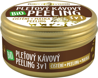 Purity Vision BIO Kávová pleťový peeling 3v1, 70ml