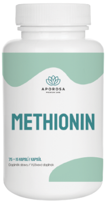 Aporosa Methionin 500 mg, 75 + 15 kapslí