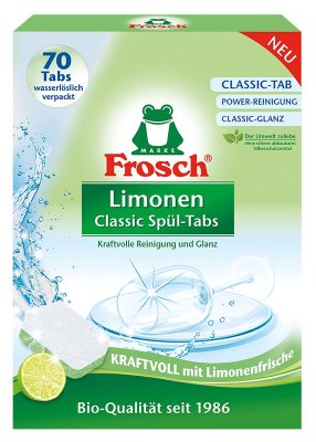 II. jakost Frosch EKO Tablety do myčky klasické Limetka (70 tablet)