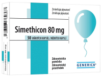 Simethicon 80mg 50 měkkých želatinových kapslí