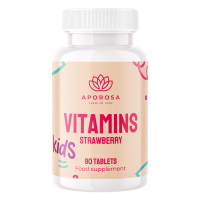 Aporosa Vitaminy pro děti jahoda 75 + 15 tablet