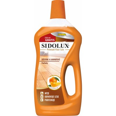 Sidolux Premium Floor Care pomerančový olej, čistič podlah - dřevěné a laminátové 1 l