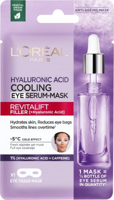 L’Oréal Revitalift Filler plátýnková maska na oči 13 g