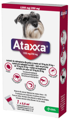 Ataxxa pro psy 10-25kg spot-on 1x2.5ml