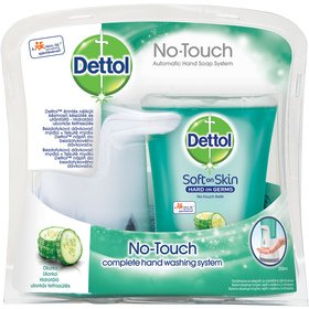 Dettol dávkovač mýdla + náplň Svěží okurka 250ml