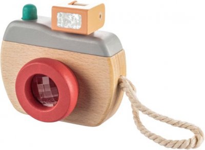 ZOPA Dřevěný fotoaparát - Šedý