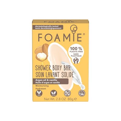 Foamie Shower Body Bar Kiss me Argan tuhá sprchová péče 80 g