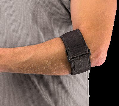 Mueller Tennis Elbow Support w/Gel Pad, pásek na tenisový loket s gelovým polštářkem Mueller Tennis Elbow Support w/Gel Pad, pásek na tenisový loket s gelovým polštářkem