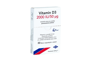IBSA Vitamin D3 2000 IU 30 filmů rozpustných v ústech