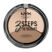 NYX Professional make-up paletka 3 Steps To Sculpt Face Sculpting Palette Deep 5 g