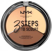 NYX Professional Makeup Professional Makeup 3 Steps to Sculpt Konturovací paletka - odstín Light 5 g