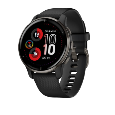 Garmin Venu 2 Plus, nerezová luneta Slate, pouzdro Black